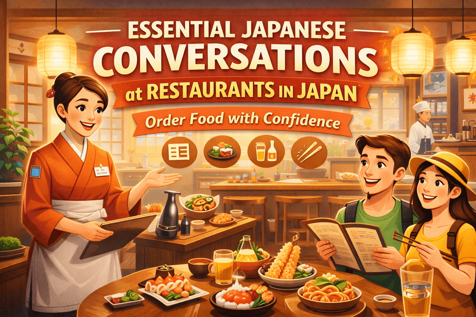 Restaurant Japanese Conversations for Travelers | Easy Japanese Phrases to Order Food in Japan Restaurant Japanese Conversations for Travelers | Easy Japanese Phrases to Order Food in Japan