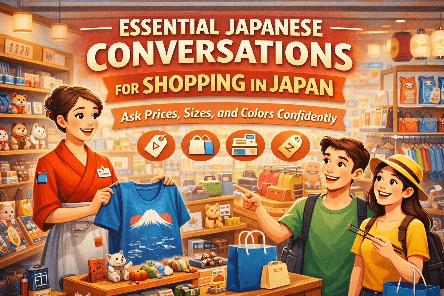 Shopping Japanese Conversations for Travelers | Easy Japanese Phrases to Buy Souvenirs in Japan Shopping Japanese Conversations for Travelers | Easy Japanese Phrases to Buy Souvenirs in Japan